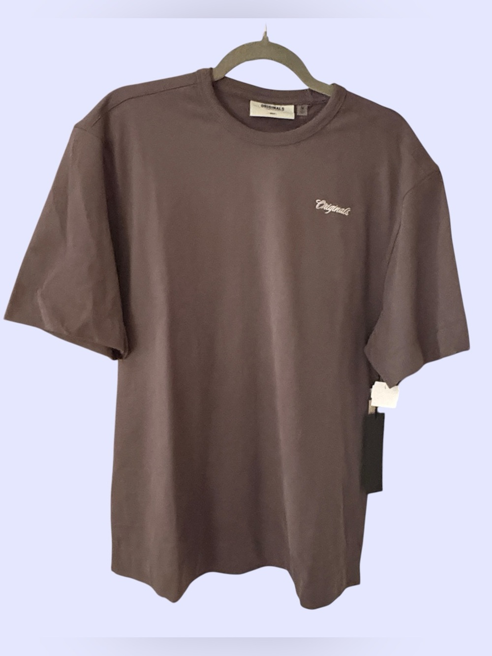 Brooklyn Cloth Originals Boxy Heavyweight T-Shirt Men’s M Brown NWT Embroidered